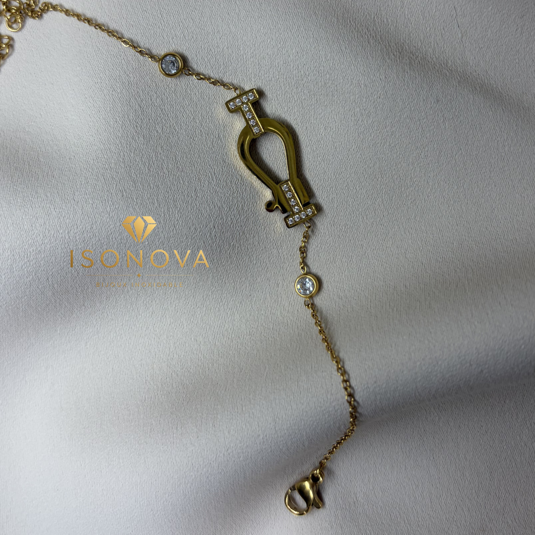 Bracelet Étrier Doré