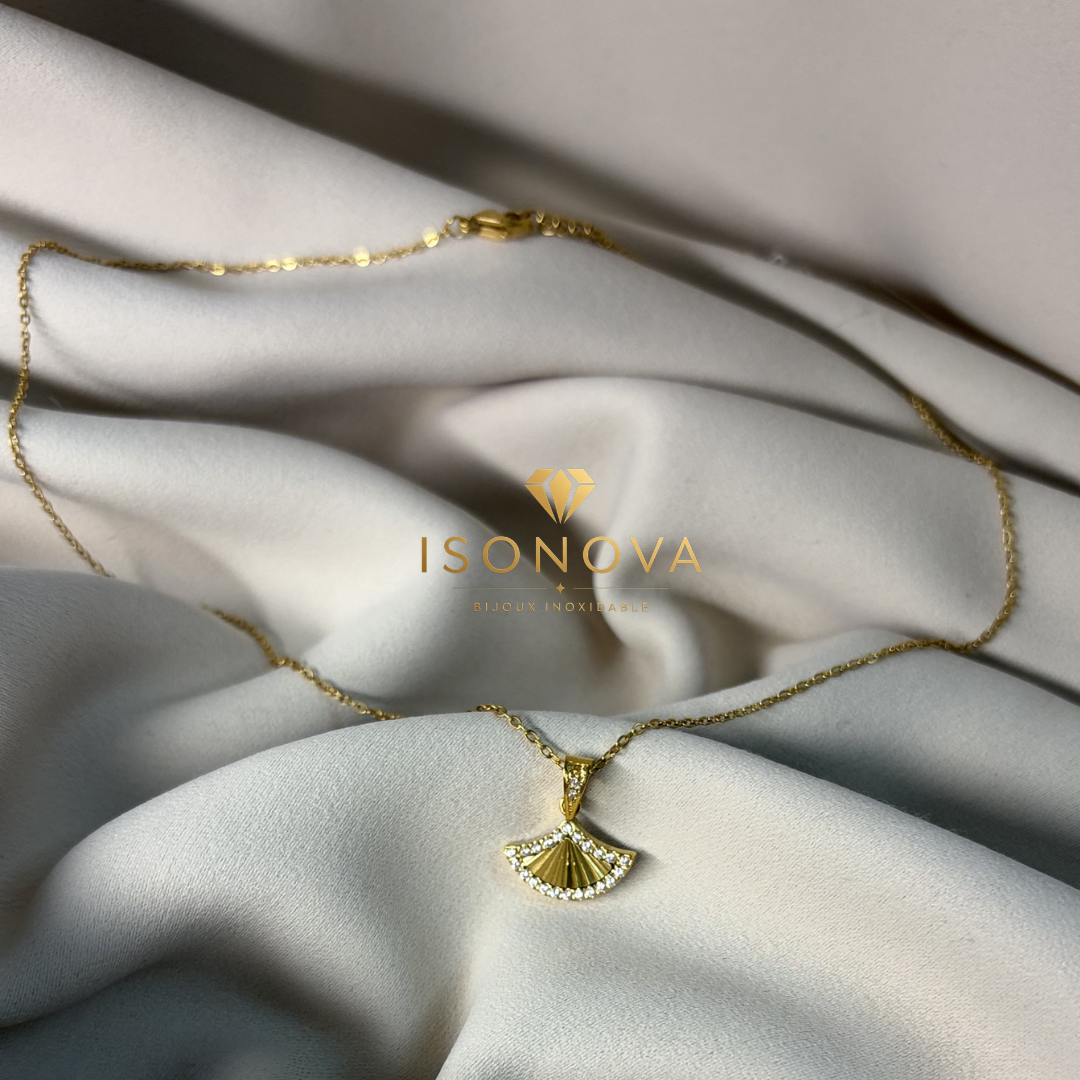 Collier Fan Luxe Gold