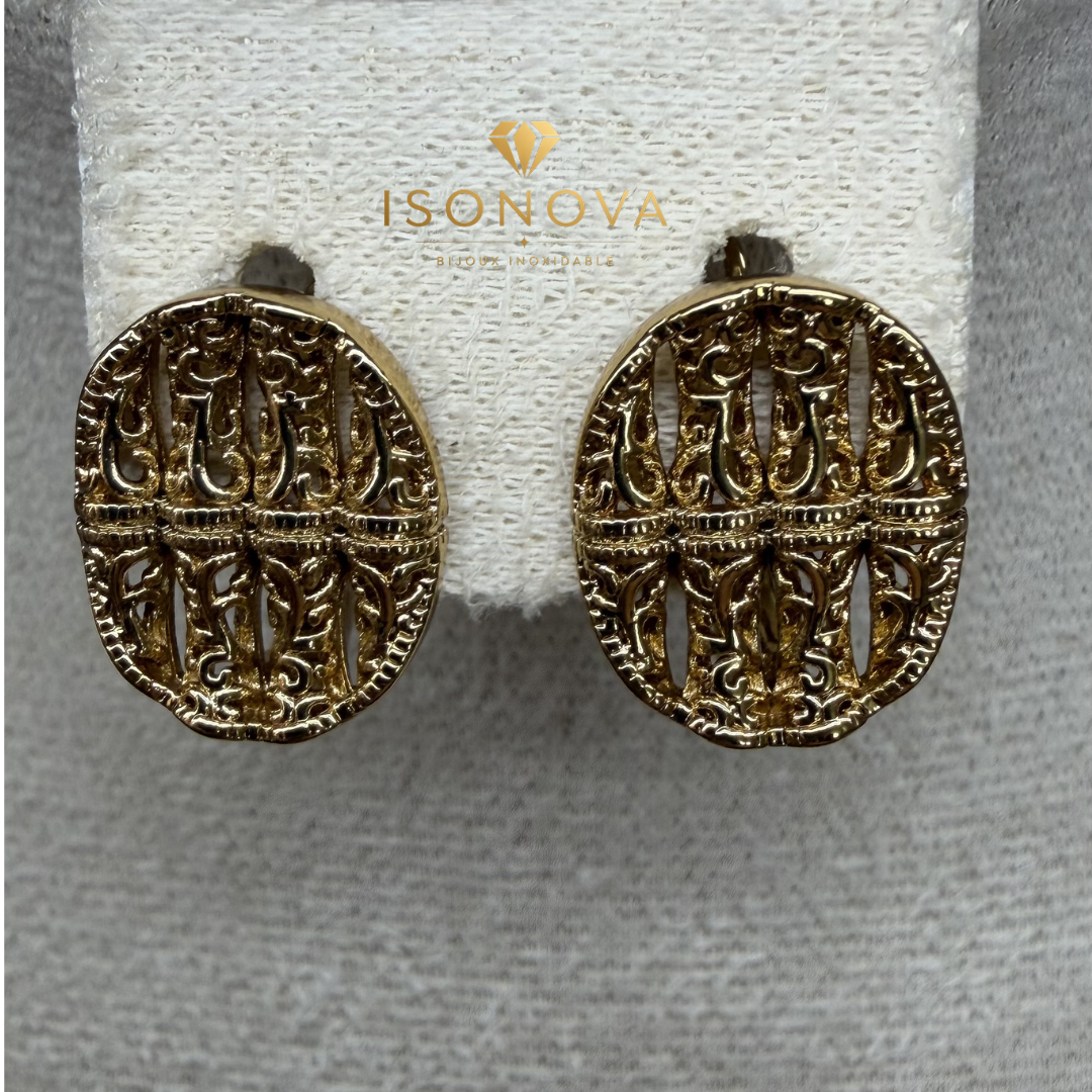 Boucles Calligraphie Dorée