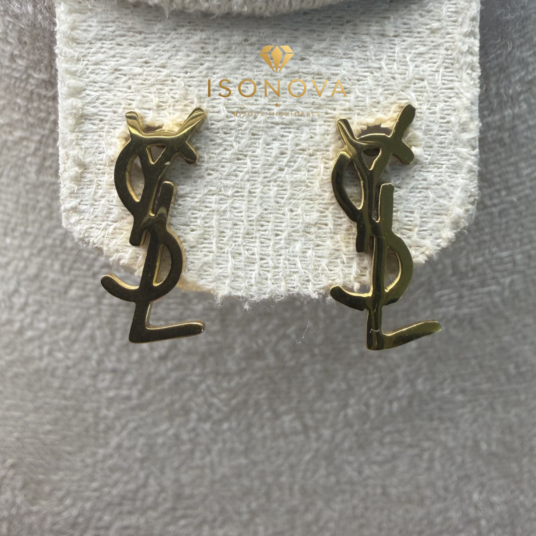 Boucles Style YSL Gold