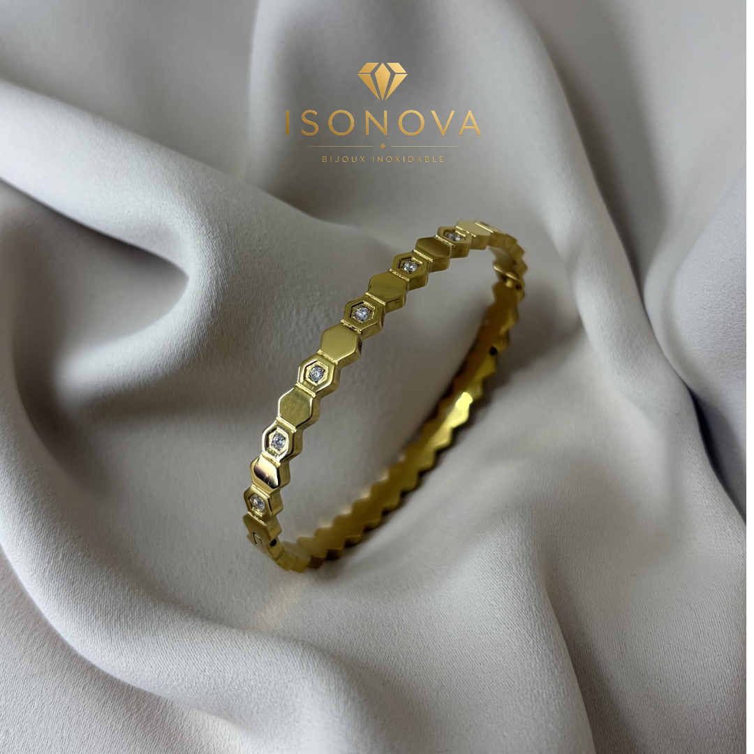 Bracelet Hexa Shine Gold