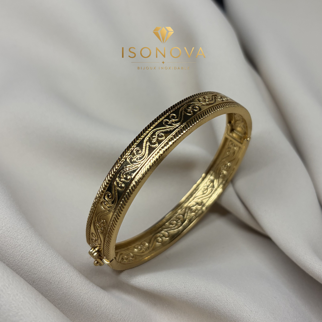 Bracelet Gravé Élégance Royale